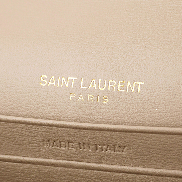 Saint Laurent Sulpice Card Case Leather Beige - Picture 7 of 8